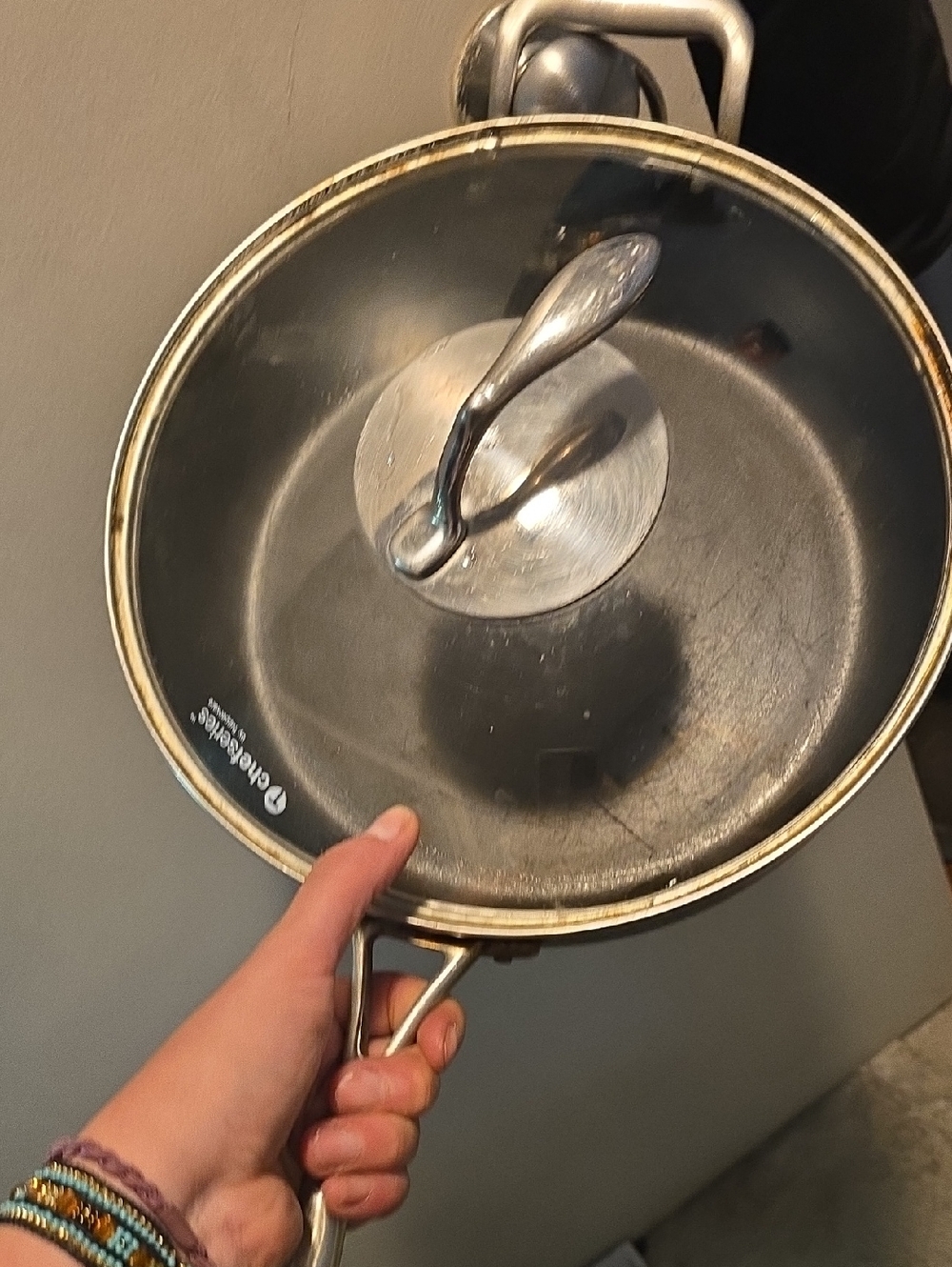 T Chefseries By TupperwareNonstick Sauté Pan w Glass Lid & Stainless Handle 5qt